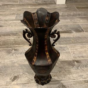 Large bronze vase